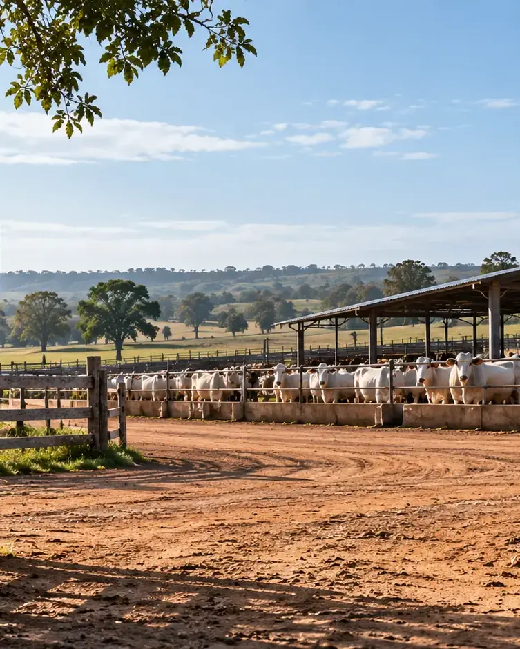 Porteira aberta da fazenda